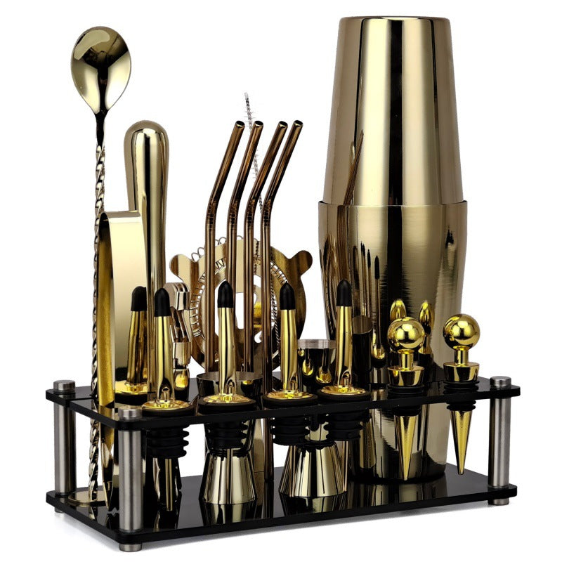 20-Piece Mixologist Bar Kit - Black