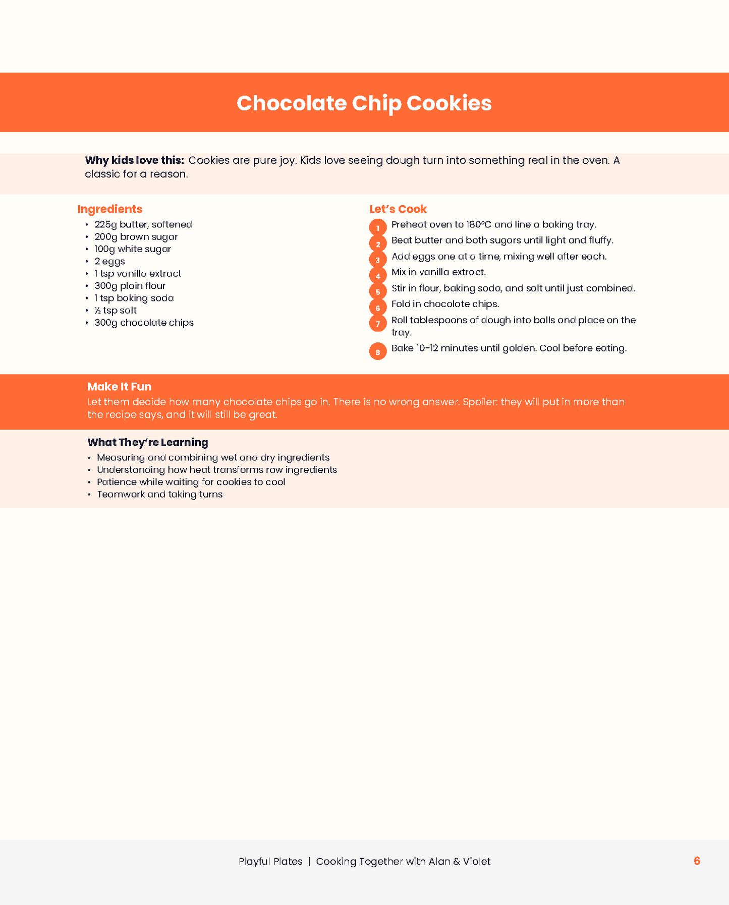 Playful Plates: A Kids Cookbook by Alan and Violet Dawes EBOOK