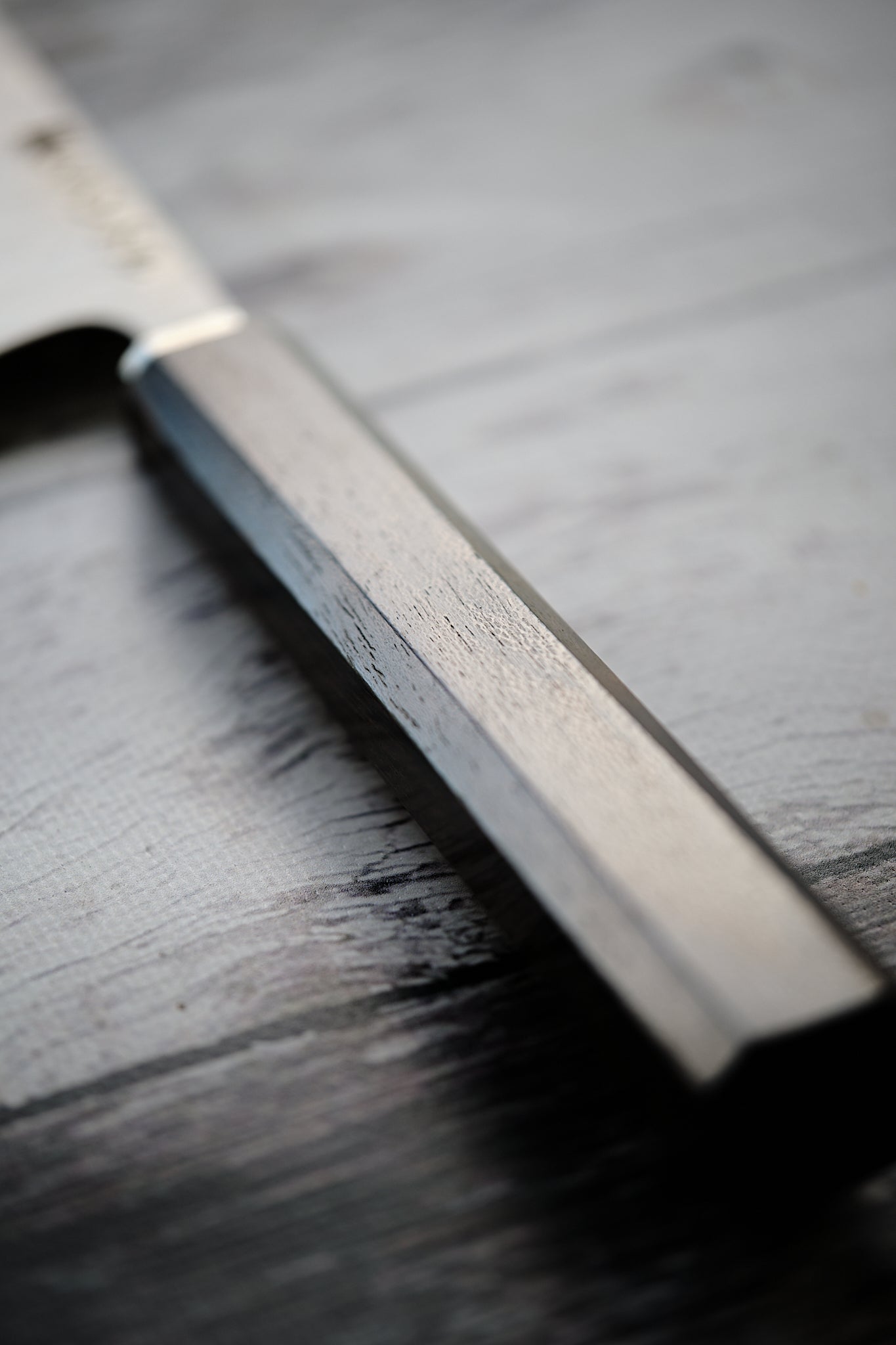 BLACK HANDLE – Handmade 8” Kiritsuke Knife | 5-Layer Clad Steel with Ciricote Wood Handle