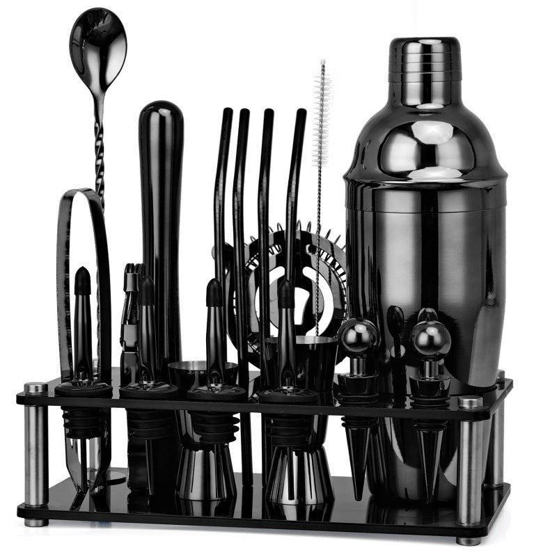 20-Piece Mixologist Bar Kit - Black