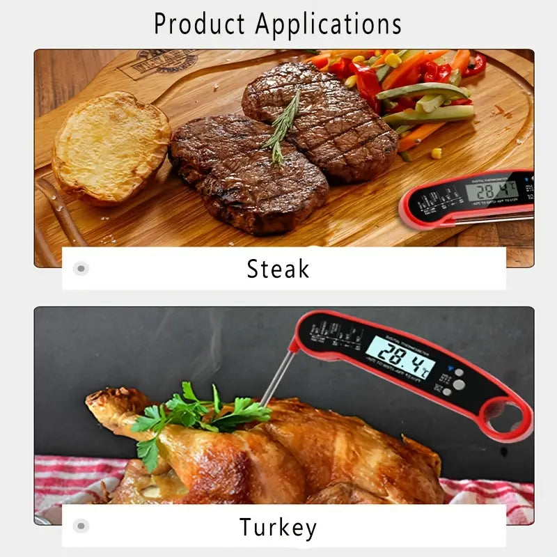 QuickTemp Meat Thermometer with LED & Magnet